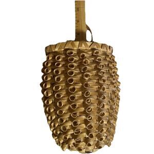 VTG Hancock Suzhou Pineapple Basket 9" Hand Woven New England Symbol of Welcome